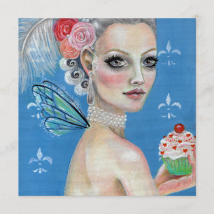 Convites Marie Antoinette, deixe-os comer bolo