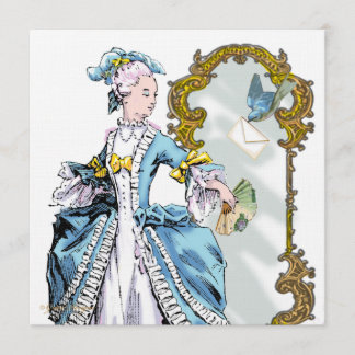 Convites Marie Antonette Bluebird & Mirror