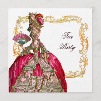 Convites Marie Antonieta e quadro Dourado