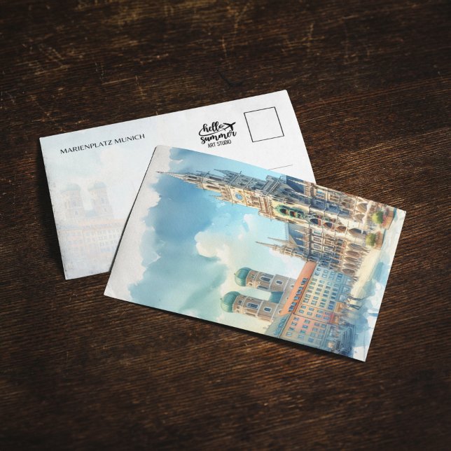 Convites Marienplatz Munique Alemanha — Cartão-postal para  (Criador carregado)