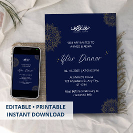 Convites Marinha de janto Iftar ramadan