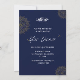 Convites Marinha de janto Iftar ramadan