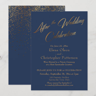 Convites Marinha Depois da Celebração do Casamento, Confete