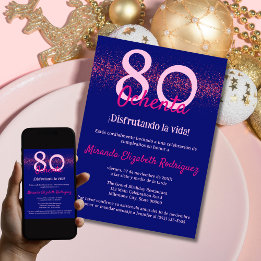 Convites Marinha Espanhola Rosa Vibrante Classe Feminina 80