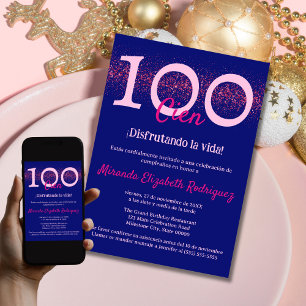 Convites Marinha Espanhola Rosa Vibrante Elegante Feminino 