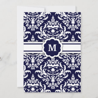 Convites Marinho 311-Marissa Monograma Damask