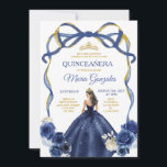 Convites Marinho Arco Azul Princesa Coroa Dourada Quinceañe<br><div class="desc">MARINHO EDITÁVEL Arco Azul Princesa Dourada Quinceañera Convite Marinho Elegante Princesa Floral Azul Princesa Dresses Quinceañera Garota Aniversário Dourado Coroa Mis Quince Anos 15 Festa de aniversário</div>