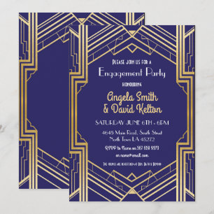 Convites Marinho Art Deco Convide Gatsby 1920