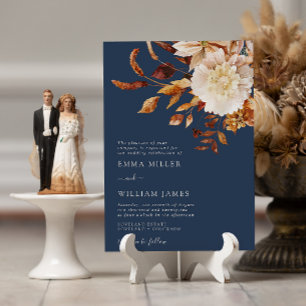 Convites Marinho Autumn Modern Watercolor Terracotta Casame