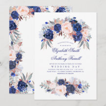 Marinho Azul-Cadeias - Casamento Elegante Floral