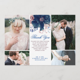 Convites Marinho Azul e Casamento Mauve Obrigado Foto