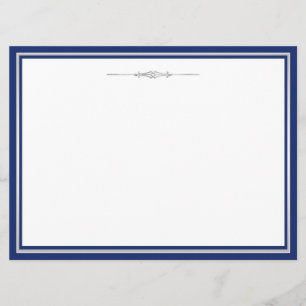 Convites Marinho Azul e Prata