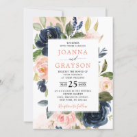 Marinho Azul Escamudo Rosa Rosa Rosa Boho Casament
