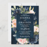 Marinho Azul Escamudo Rosa Rosa Rosa Boho Casament