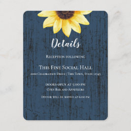 Convites Marinho Azul, Girassol e Luzes, Casamento Russo