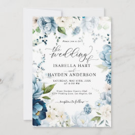 Convites Marinho Azul Retroativo - Casamento Tudo Em 1 Códi