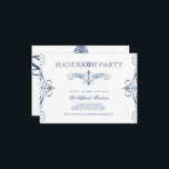 Convites Marinho Blue Classic Scrolls Hanukkah Holiday Part<br><div class="desc">Concebido por gordura*fa*estanho. Fácil de personalizar com seu próprio texto,  foto ou imagem. Para pedidos personalizados,  entre em contato direto com o . Aplicam-se taxas personalizadas. www.zazzle.com/fat_fa_tin www.zazzle.com/color_therapy www.zazzle.com/fatfatin_blue_knot www.zazzle.com/fatfatin_red_knot www.zazzle.com/fatfatin_mini_me www.zazzle.com/fatfatin_design www.zazzle.com/fatfatin_ink</div>