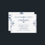 Convites Marinho Blue Classic Scrolls Hanukkah Holiday Part<br><div class="desc">Concebido por gordura*fa*estanho. Fácil de personalizar com seu próprio texto,  foto ou imagem. Para pedidos personalizados,  entre em contato direto com o . Aplicam-se taxas personalizadas. www.zazzle.com/fat_fa_tin www.zazzle.com/color_therapy www.zazzle.com/fatfatin_blue_knot www.zazzle.com/fatfatin_red_knot www.zazzle.com/fatfatin_mini_me www.zazzle.com/fatfatin_design www.zazzle.com/fatfatin_ink</div>