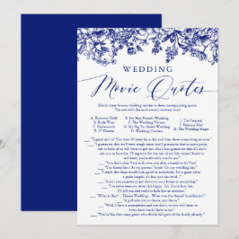 Convites Marinho Blue Floral Wedding Cotação De Filme Brida