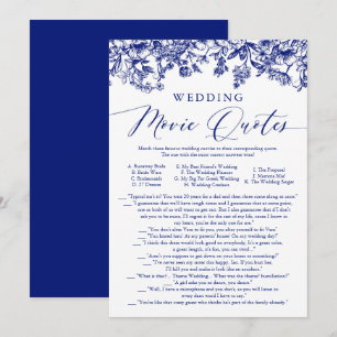 Convites Marinho Blue Floral Wedding Cotação De Filme Brida