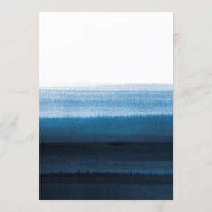 Convites Marinho Blue Watercolor