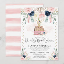 Marinho Boêmia Viagem de  de Blush por Chá de pane