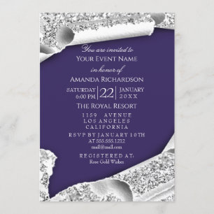 Convites Marinho BONÉ Festa de solteira formando Blu Cinza