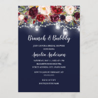 Marinho Burgundy Luzes Florais Brunand Bubble