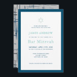Convites Marinho Clássico Azul e Bar Mitzvah<br><div class="desc">Este convite clássico, simples e chic do Bar Mitzvah apresenta um fundo branco enquadrado por uma fronteira azul marinho com a estrela de david. O verso apresenta um fundo de cinza com padrões de traçado azul do marinho. Personalize-o para as suas necessidades. Você pode encontrar produtos correspondentes na minha loja....</div>