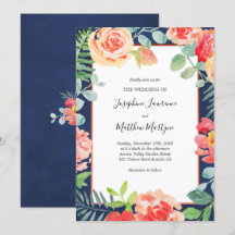 Marinho Coral Floral Bloom Wedding