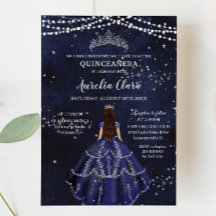Marinho da Noite Estrelada, Prata Azul Quinceañera