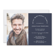 Marinho de aniversário de 21 anos masculino do de