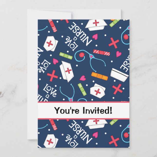 Convites Marinho de Celebração de Festas de aniversário de  (Frente)