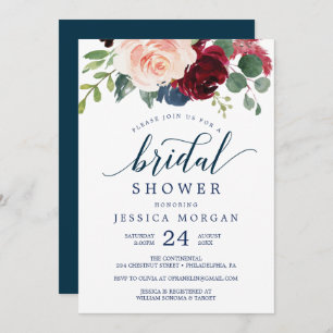 Convites Marinho e Chá de panela da Borgonha