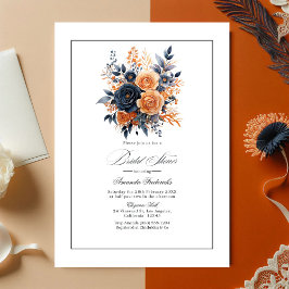 Convites Marinho e Chá de panela Floral de Cor de Água Lara