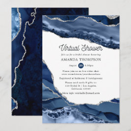 Convites Marinho e Chá de panela virtual do Silver Agate