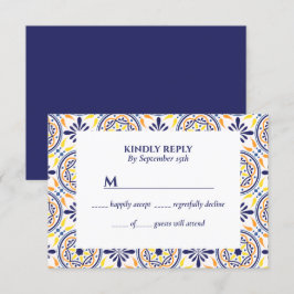 Convites Marinho espanhol Amarelo Azulejo Mediterrâneo casa