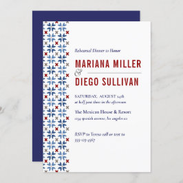 Convites Marinho espanhol e casamento mediterrânico do Azul
