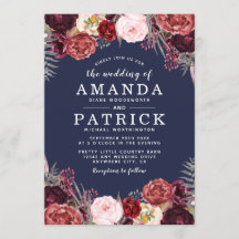 Marinho Fall Marsala Blush Peony Casamentos Convit