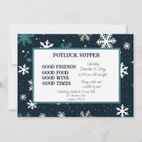 Marinho Floco de Neve POTE de Natal LUCK Suco