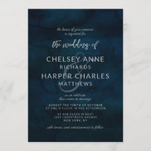 Marinho Luster Azul Prata Escura Simples Casamento