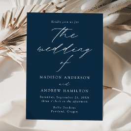 Convites Marinho Modern Elegance Wedding