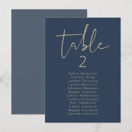 Convites MARINHO moderno CAITLIN e placa de assentamento de