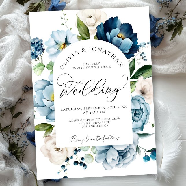 Convites Marinho Russo Azul Tudo em 1 Orçamento Código QR C (Criador carregado)