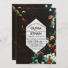 Convites Marinho Sob O Casamento De Verão Dos Recifes De Co