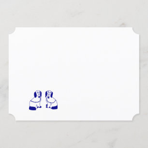Convites Marinho Staffordshire Dogs Note Cards & Papel de c