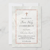 mármore branco Primeira Comunhão Santa