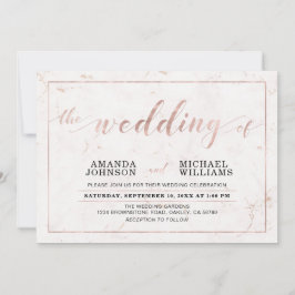 Convites Mármore | Cerimônia de Casamento com Tipografia Mo