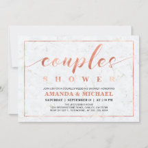 Mármore | Chá de casamento simples de Casais moder