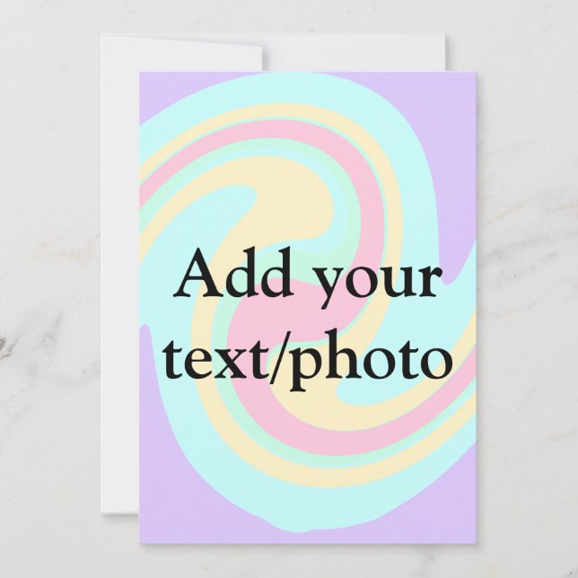 Convites Mármore de acrílico simples com o seu texto nome c (Frente)